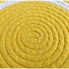 Home Mart Goods Yellow Extra Thick Woven Trivet Round Placemats Hot Potholder Mat Heat Resistant - 9.8"x9.8"(Pack of 4) - 4 of 4