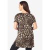 Roaman's Women's Plus Size Short-Sleeve V Neck Ultimate Tunic - 3 of 4