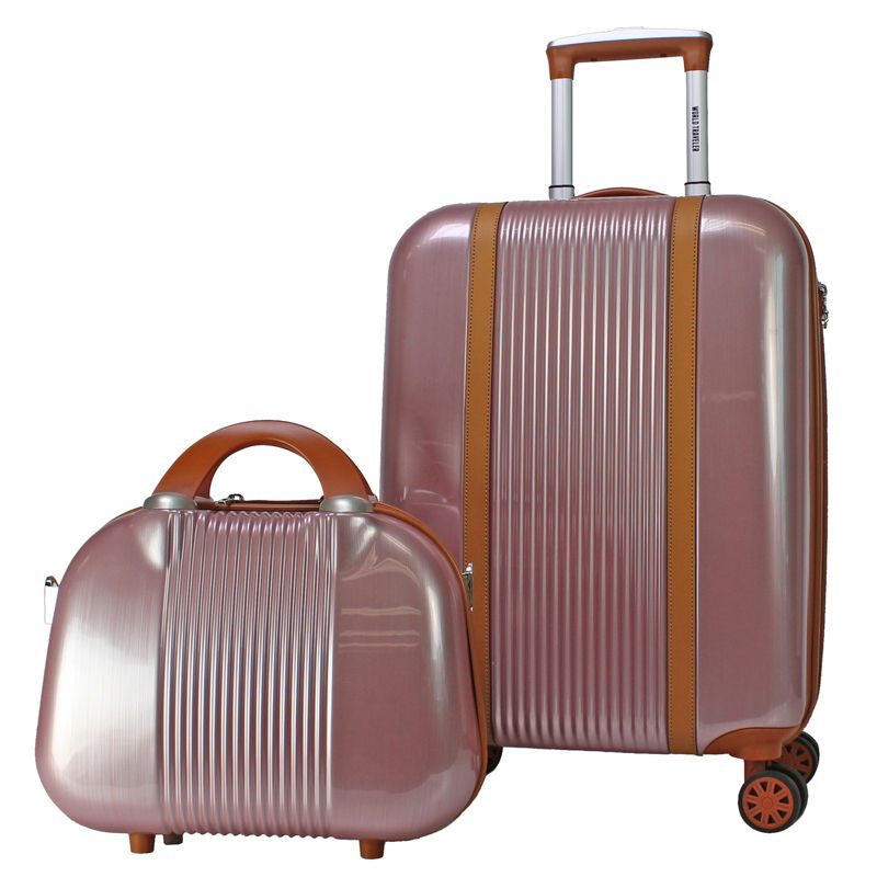 World Traveler Classique 2-Piece Lightweight Spinner Luggage Set - Rose Gold, 1 of 9