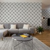 Nicole Miller Retro Geo Smoke Peel & Stick Wallpaper - 2 of 4
