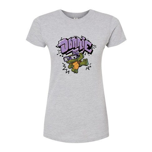 Women's - Teenage Mutant Ninja Turtles Mutant Mayhem - Baby Donnie Graphic Juniors Fitted Graphic T-Shirt - image 1 of 2