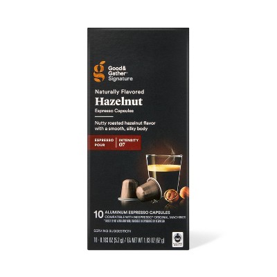 Signature Naturally Flavored Hazelnut Espresso Pods Espresso Roast Coffee - 10ct - Good & Gather™