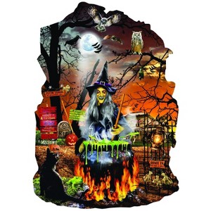 Sunsout Witch's Brew 1000 pc Special Shape Halloween Jigsaw Puzzle 96036 - 1 of 4