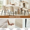 QingMoon Upholstered Dining Chairs Set of 2, Mid-Century Modern Kitchen Chairs, Armless Chairs with Deep Seat and Metal Legs for Dining Room - 2 of 4