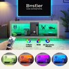 Bestier RGB TV Stand for TVs up to 60" with LED Lights Entertainment Center - 3 of 4