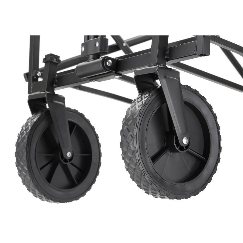 EchoSmile 4.06 cu. ft. Fabric Portable Garden Cart with Adjustable Rolling Wheels, 4 of 16