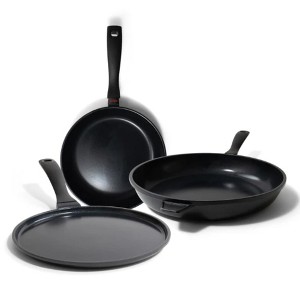 Alva Energy 3-Piece Frying Pan Set: Advanced Non-Toxic Cooking System with Cool-Touch Design for All Cooktops - 1 of 4