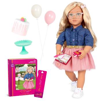Our Generation Emily Posable 18" Party Planner Doll & Storybook