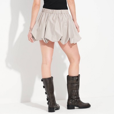 Women's Twill Bubble Skirt - Wild Fable™ Reliable Beige