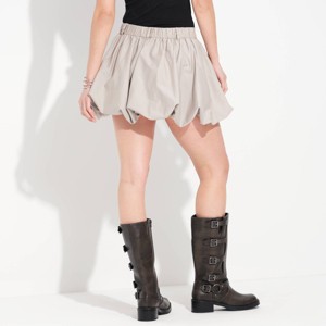 Women's Twill Bubble Skirt - Wild Fable™ Reliable Beige - 1 of 4