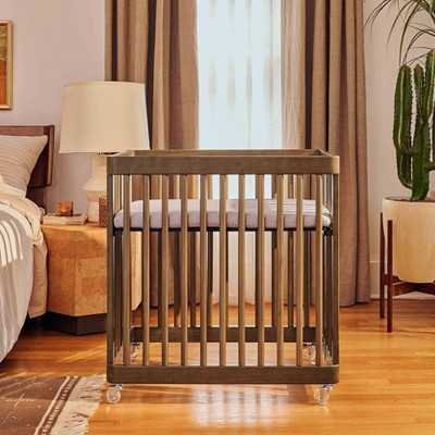 Natural Walnut 8-in-1 Convertible Crib with Rounded Spindles