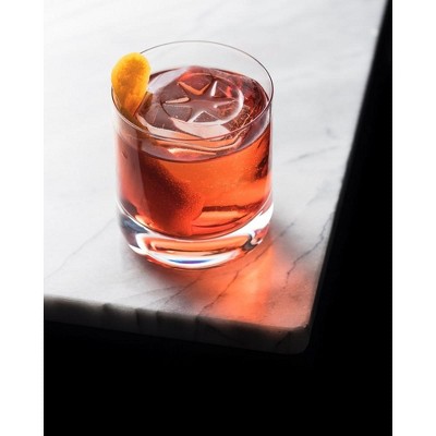 JoyJolt Nova Crystal Old Fashioned Whiskey Glasses - Set of 4 Cocktail Bourbon Rocks Tumbler - 10 oz - Thumbnail 2