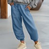 Dalix Heartly Ghost Embroidery Heavy Weight Fleece Sweatpants Soft Lounge Pant Drawstring Waistband Pockets Womens - 3 of 4