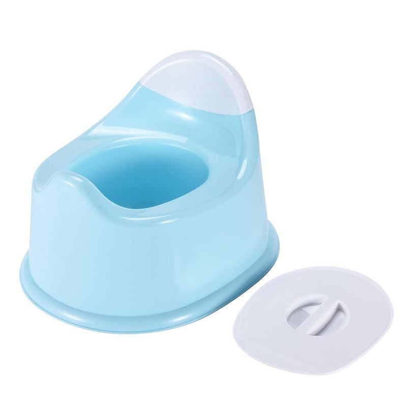 Childlike Behavior Potty Chair Comfortable and Fun Toilet Training Seat for Toddlers, Blue, 3 of 4