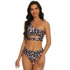Clearlove Women Cutout One Shoulder High Waisted Bikini High Cut Two Piece Swimsuits - 2 of 4