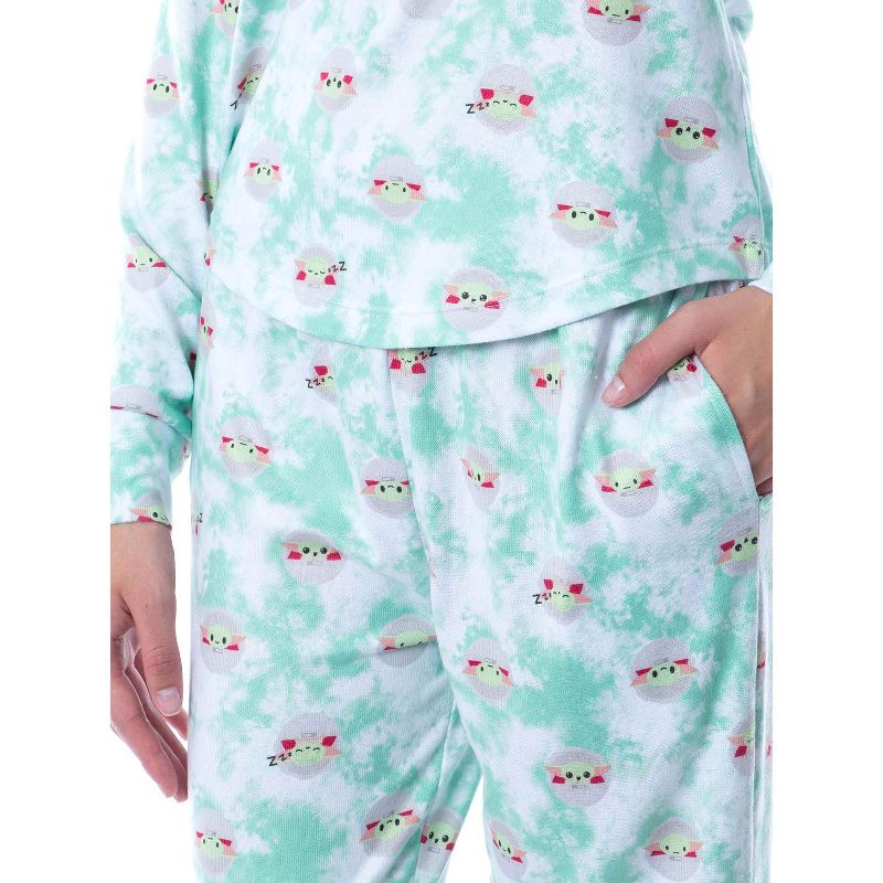 Star Wars Women's The Mandalorian The Child in Pram 2 Piece Pajama Set Multi, 3 of 4