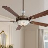68" Minka Aire Rustic Indoor Ceiling Fan with LED Light Belcaro Walnut Brown for Living Room Kitchen Bedroom Family Dining House - 2 of 4