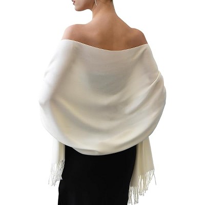 Fisfet Pashmina Shawl Wraps Cashmere Feel Blanket Scarves Fashion Scarf for Women Evening Wedding Bridesmaid Gifts