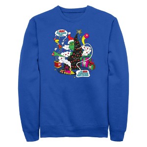 Men's Dr. Seuss Christmas the Grinch Find a Way Sweatshirt - 1 of 4