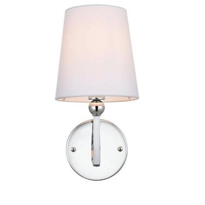 Elegant Lighting Colson 1 light Chrome and Clear Bath Sconce