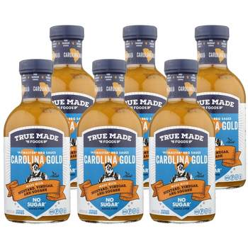 True Made Foods Carolina Gold BBQ Sauce - Case of 6/18 oz
