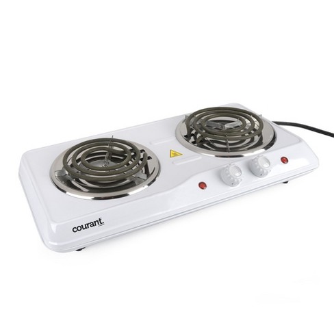 Megachef Portable Dual Electric Coil Cooktop - Black : Target