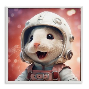 Stupell Industries Astronaut Mouse Portrait, 24" x 24" - 1 of 4