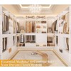 Aheaplus Closet System Organizer with Hanging Area, Freestanding Wooden Closet with Drawers - 4 of 4