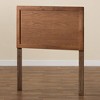 Baxton Studio Twin Raya Wood Headboard Walnut: Dorm Room Essential, Unupholstered, Bed Frame Mounted - 4 of 4