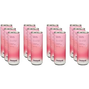 Moment Botanical Water Cherry Hibiscus - Pack of 12 - 11.5 fl oz - 1 of 2
