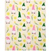 The Lakeside Collection Daffodil Gnomes 50" x 60" Plush Throw - 2 of 3