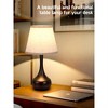 AndMakers 17.3 in. Table Lamp with Gray Linen Shade and Touch Control (Set of 2) - 2 of 4