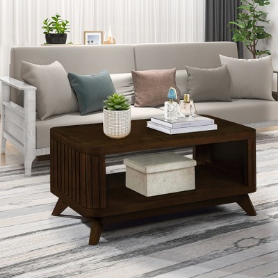 Modern End Table Coffee Table for Living Room, Storage Shelf Center Sofa Tea Table for Home Office Furniture