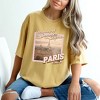 Simply Sage Market Women's Dreaming Of Paris Short Sleeve Garment Dyed Tee - 2 of 3