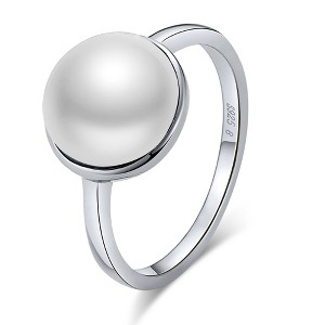 Pearl Statement Ring for Women Sterling Silver Ginger Lyne Collection - 1 of 4