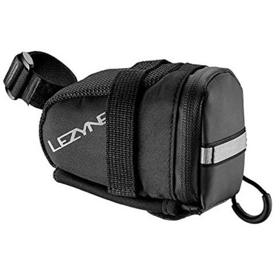 LEZYNE Caddy Saddle Bag, Compact Size With Multiple Storage Areas, Durable Woven Nylon Fabric - Medium/Black