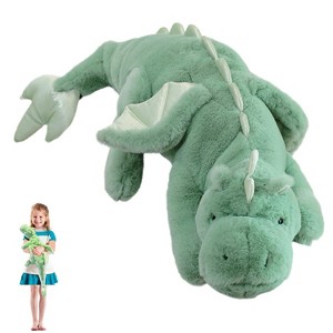TITQWOP Dinosaur Plush Toy Pillow, Cute Stuffed Animal Toys, Soft Long Dinosaur Body Pillow Gift for Kids Boys Girls 28inch - 1 of 4