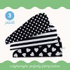 Turbie Twist 100% Cotton Hair Towel Wrap - for Women, Men & Kids - Quick Dry Hair Turban - 1 Polka Dot, 1 Stripe & 1 Heart Pattern - 3 of 4