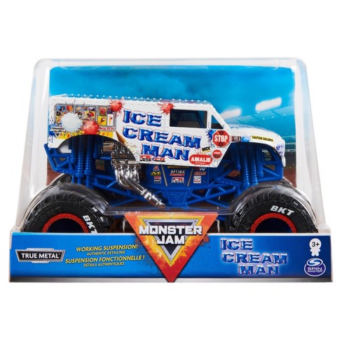 Monster Jam Official Ice Cream Man Monster Truck 1 24 Scale Die Cast Vehicle Target