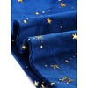 Allegra K Women's Stars Print Square Neck Vintage Velvet Mini Dress - 4 of 4