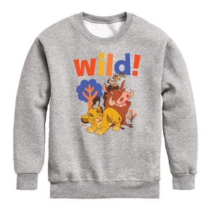 Boys' - Disney - Wild! Graphic Long Sleeve Fleece Sweatshirt - 1 of 4