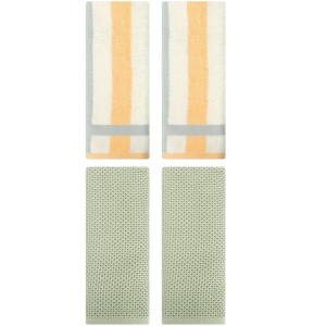 REGALWOVEN 4 Pcs Bathroom Hotel and Spa Waffle Cotton Hand Towels - 1 of 4
