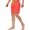 TATT 21 Men's Casual Solid Color Drawstring Waist Surfing Mesh Lining Beach Swim Shorts - 4 of 4