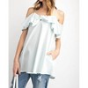 Women's Bow Off-the-shoulder Top - Easel M - 4 of 4