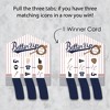 Big Dot of Happiness Batter Up - Baseball - Baby Shower or Birthday Party Game Pickle Cards - Pull Tabs 3-in-a-Row - Set of 12 - 3 of 4
