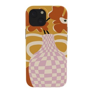 Miho Checkered retro flower potSnap iPhone Case - Society6 - 1 of 1