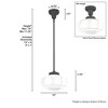 Hunter Fans 10" Saddle Creek Mini Pendant Noble Bronze Ceiling Light - 3 of 4