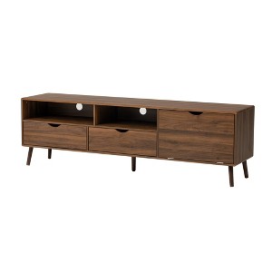 Dexmalle Mid Century TV Stand for TVs up to 80'' with 2 Drawers - 1 of 4
