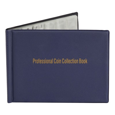 Juvale Coin Holder Book for Collectors, Holds 240 Coins  for Collection, 10 Pages, 8 x 6 inches