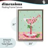 Stupell Industries Festive Peppermint Martini Floating Frame Canvas Art - 4 of 4